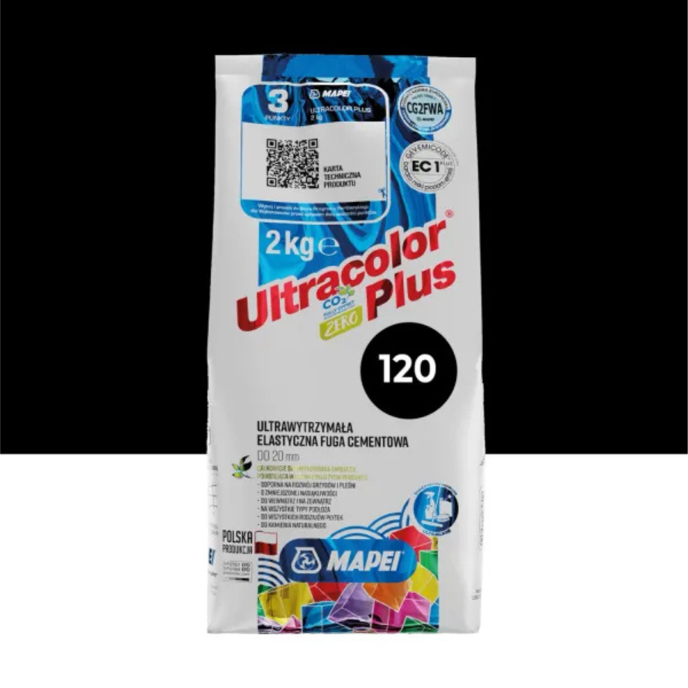MAPEI fuga ultracolor 120 2kg czarny