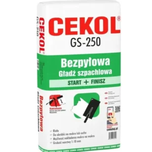 CEKOL GS-250 Bezprašná stěrková hmota 20 kg