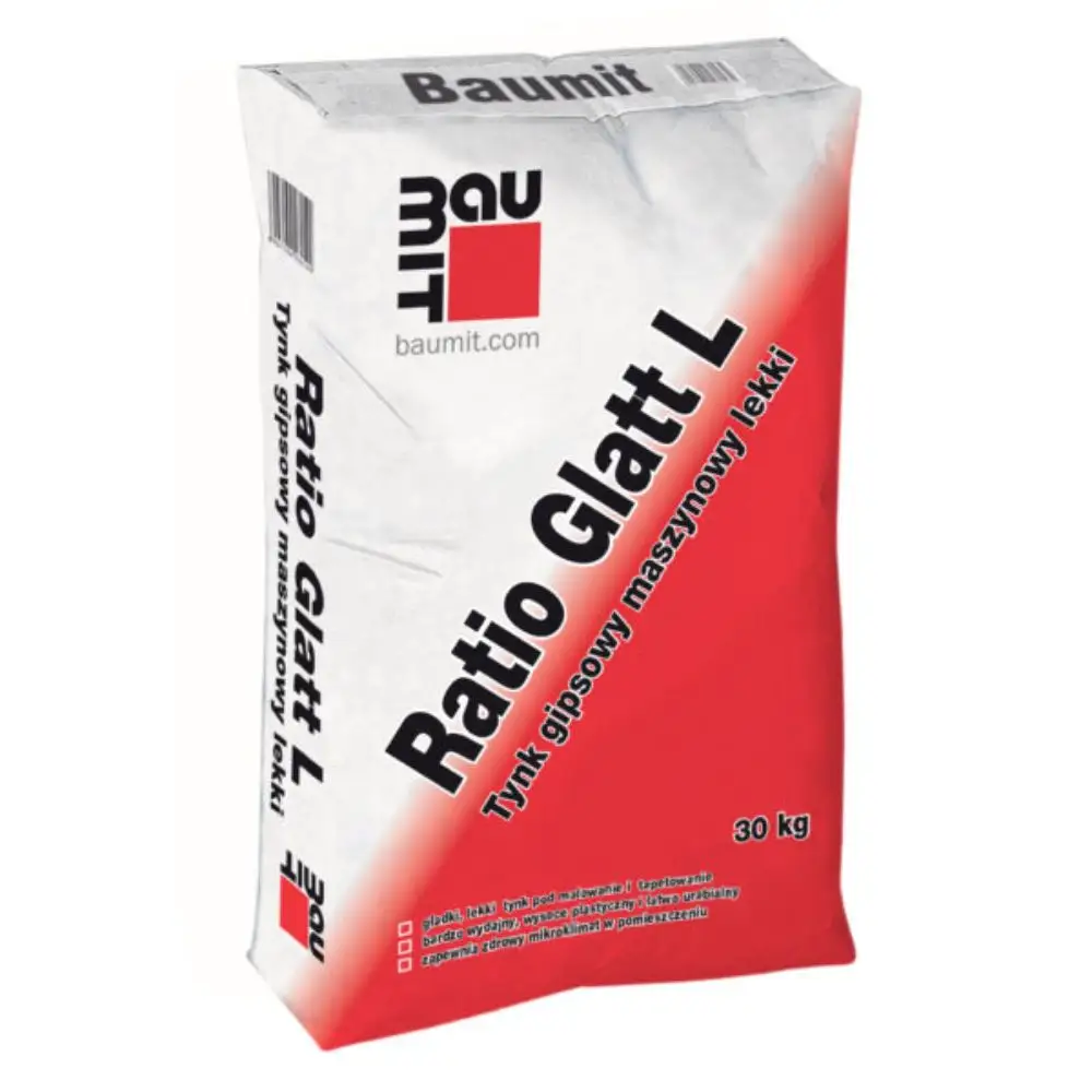 BAUMIT Ratio Glatt L Tynk maszynowy gipsowy lekki 30kg (40szt/pal)