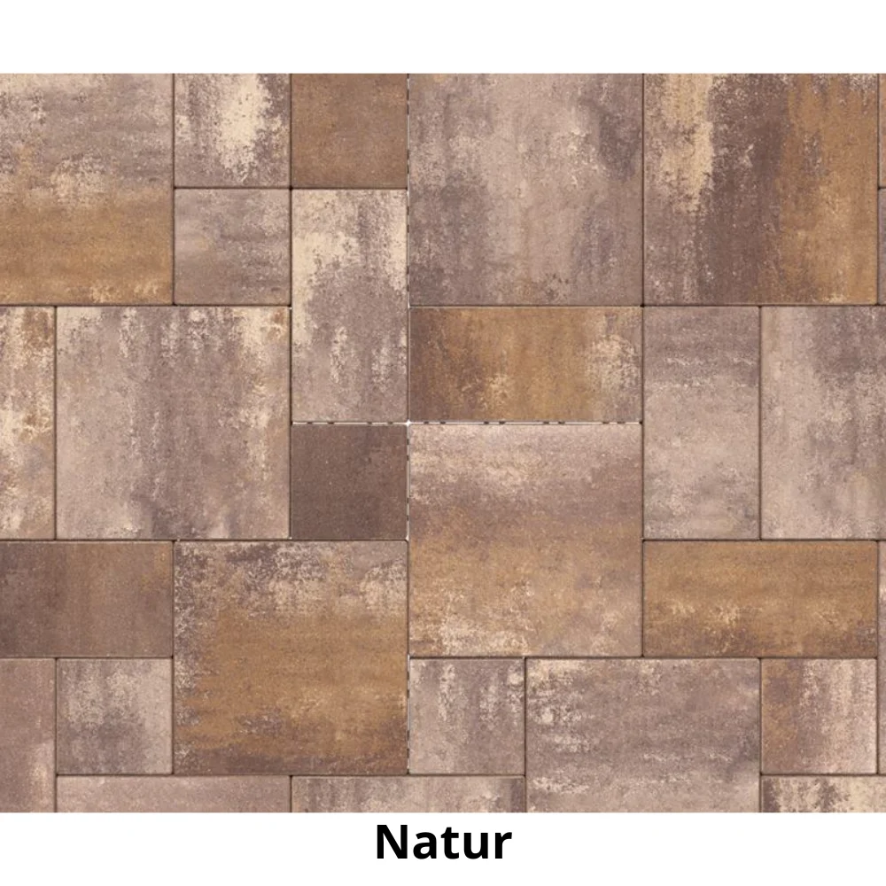 BRUK NOVA’K zámková dlažba 6 cm, Natur / Light (10,53 m²/paleta, 9 vrstev)