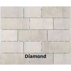 BRUK GRAND 8 cm, multikolor diamond, gothic 7,68 m²/pal