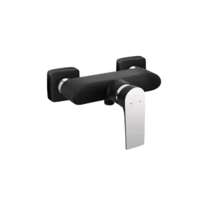 FERRO ALGEO SQUARE BLACK-CHROME bateria natryskowa ścienna