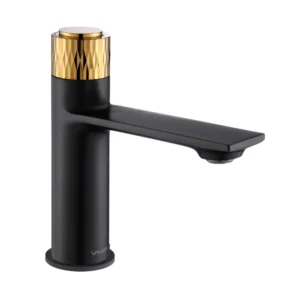 VALVEX DECOR BLACK&GOLD BV-2420700 – bateria umywalkowa stojąca, czarno-złota