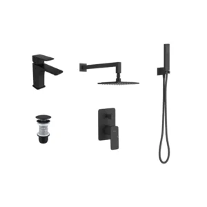 EXCELLENT KERIA zestaw wannowy promocyjny 04 black mat
