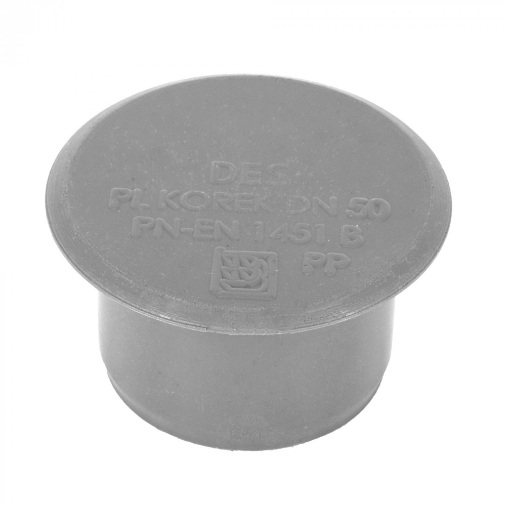 PCV wew. Korek kanalizacyjny 50 mm