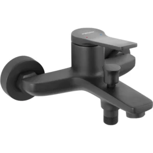 FERRO STRATOS BLACK bateria wannowa ścienna czarna
