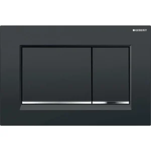 GEBERIT SIGMA30 przycisk spłukujący podwójny czarny połysk / chrom