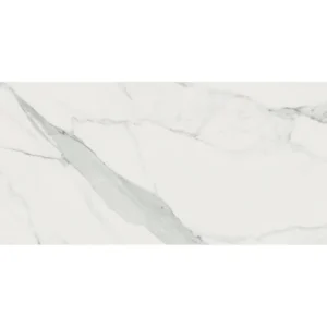 PARADYŻ CALACATTA POLER Płytka gresowa 59,8 × 119,8 cm, biała polerowana, 1,43 m²/opak.