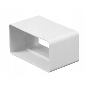 AWENTA Łącznik kanału płaskiego 55 × 110 mm biały