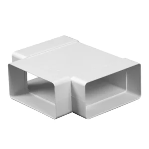 AWENTA Trójnik poziomy kanału płaskiego 55 × 110 mm biały