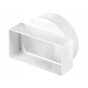 AWENTA Łącznik przekrojów zmiennych Ø100 mm / 55 × 110 mm biały