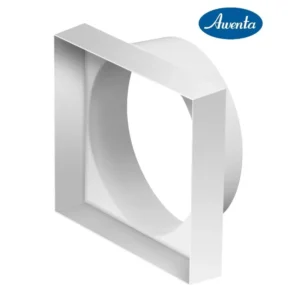 AWENTA Łącznik przekrojów zmiennych Ø100 mm / 90 × 90 mm biały