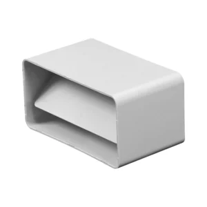 AWENTA Łącznik kanałów płaskich z zaworem zwrotnym 55 × 110 mm biały