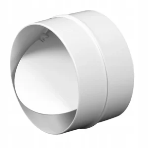 AWENTA Łącznik kanału okrągłego z zaworem zwrotnym Ø125 mm biały